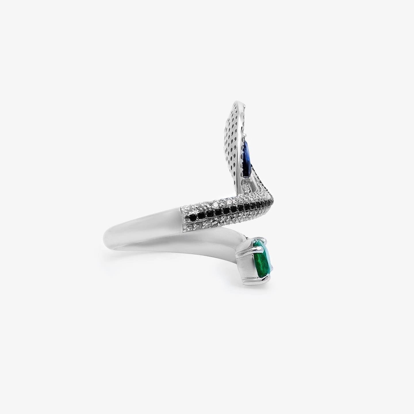 Sapphire and Emerald Ring