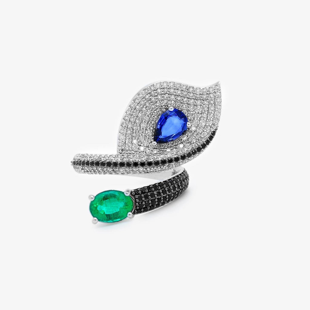 Sapphire and Emerald Ring