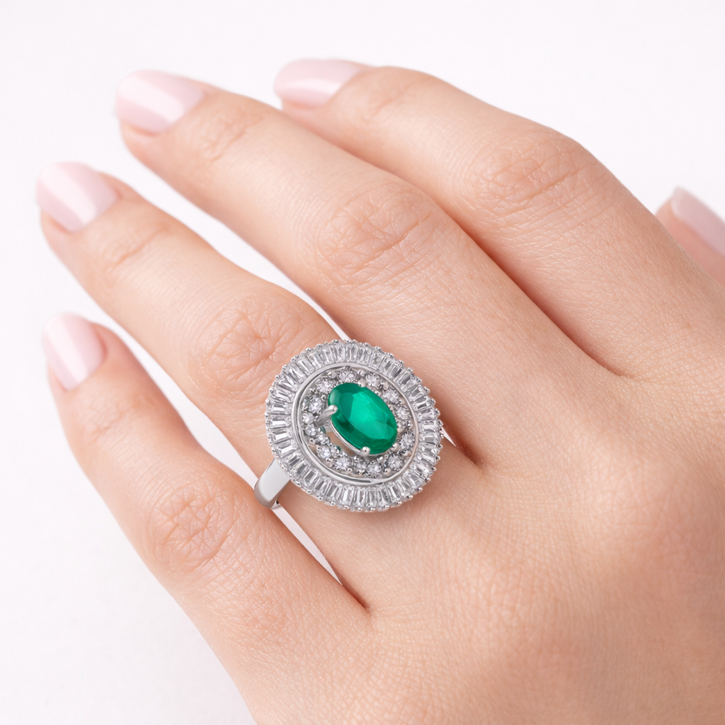 Verdelle Grand Halo Ring