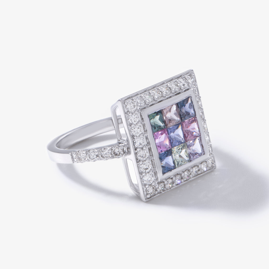 Bellmont Celestia Sapphire Mosaic Ring