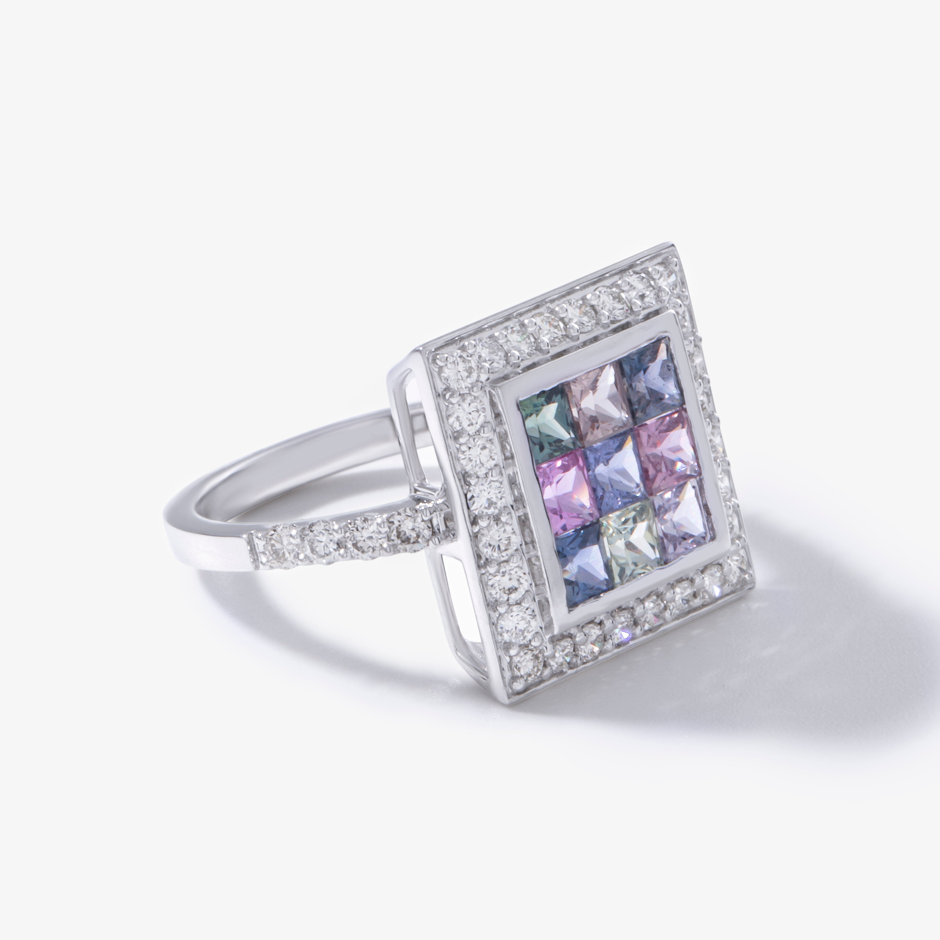 Bellmont Celestia Sapphire Mosaic Ring